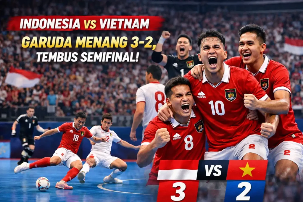 Hasil Futsal Indonesia Vs Vietnam: Garuda Menang 3-2, Berhasil Tembus Semifinal