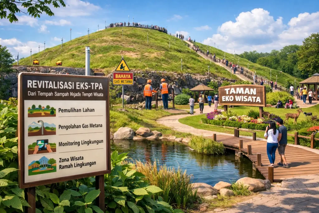 KLH Mengubah Eks-TPA Menjadi Lokasi Wisata Butuh Tahapan yang Ketat